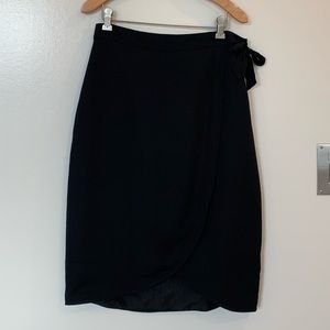 J. Crew women’s midi tulip hem skirt black 6